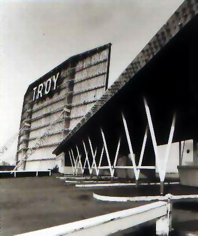 Troy Drive-In Theatre - Screen And Lanes - Photo From Rg (newer photo)